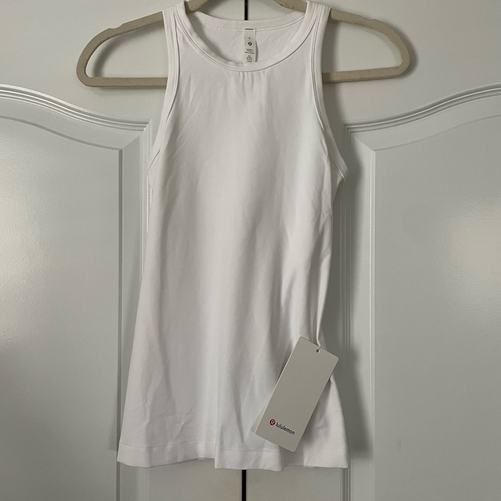 Lululemon Athletica Align Hip Length Racerback Classic White Top